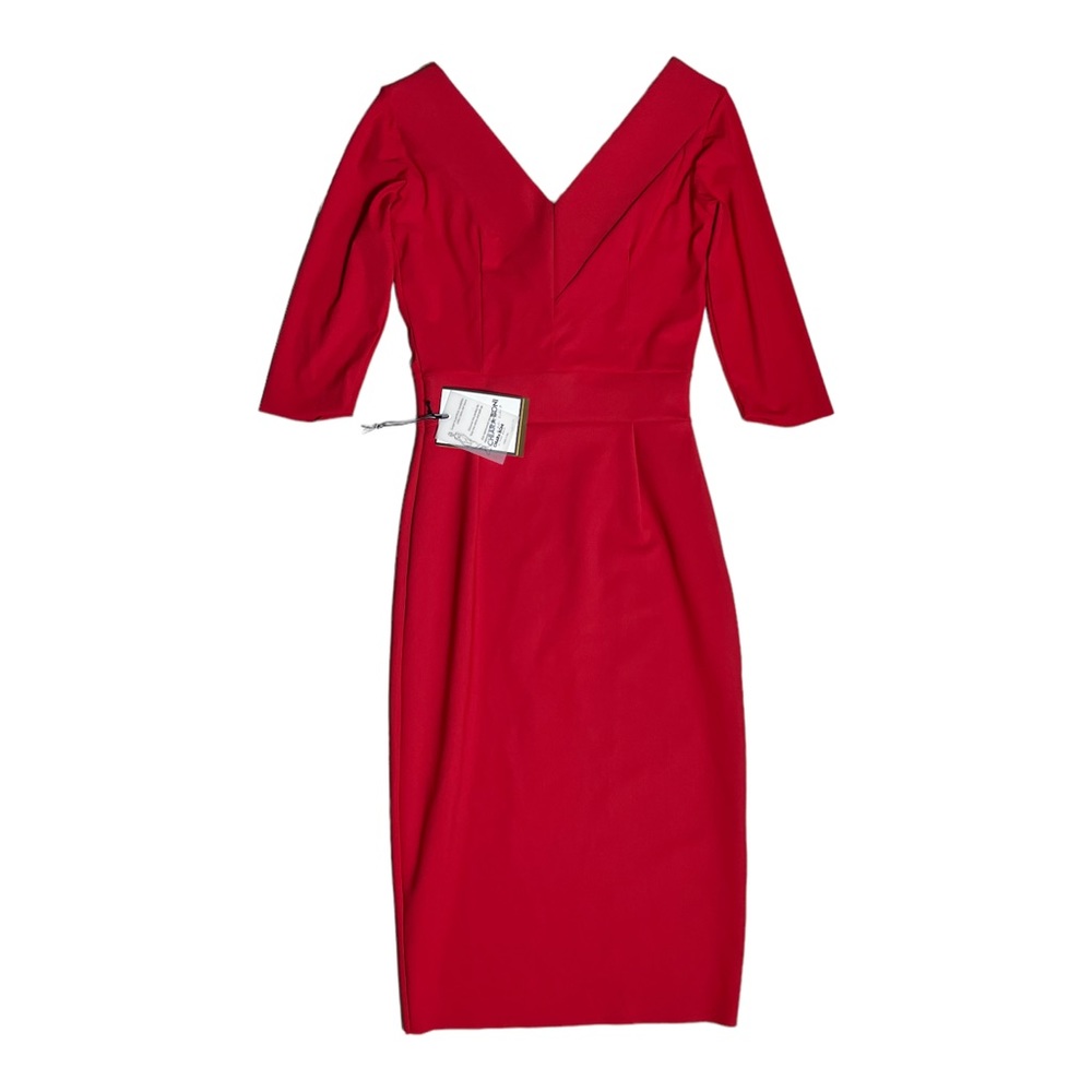 Chiara Boni Manola La Petite Robe Pleat Jersey Red Women’s Size US 4